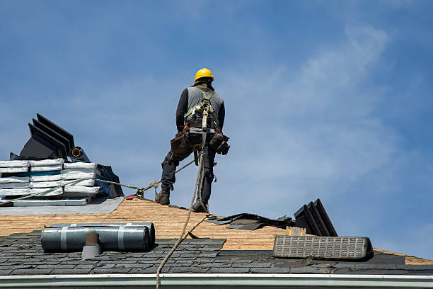 Professional Flat Roof Repair technician working in Hampton, NJ